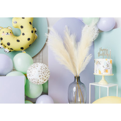 Balony 30 cm, Cętki, Pastel Pure White (1 op. / 50 szt.)