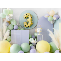 Balony 30 cm, Cętki, Pastel Pure White (1 op. / 50 szt.)