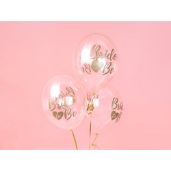 Balony 30cm, Bride to be, Crystal Clear (1 op. / 50 szt.)