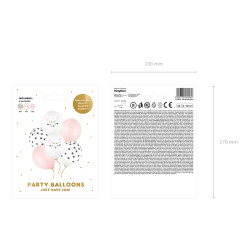 Balony 30cm, Kotek, mix (1 op. / 6 szt.)