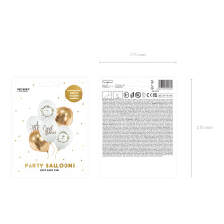 Balony 30 cm, God Bless, mix (1 op. / 6 szt.)