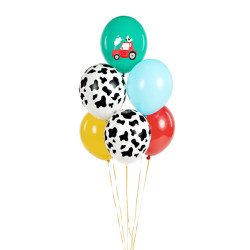 Balony 30 cm, Farma, mix (1 op. / 6 szt.)