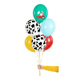 Balony 30 cm, Farma, mix (1 op. / 6 szt.)