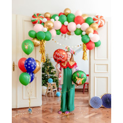 Balony 30 cm Merry Christmas, mix (1 op. / 6 szt.)