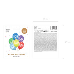 Balony 30cm, 2nd Birthday, Metallic Mix (1 op. / 6 szt.)