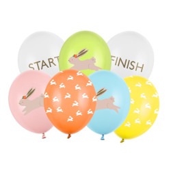 Balony 30 cm, Egg hunt, mix (1 op. / 7 szt.)