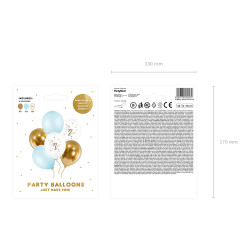 Balony 30cm, One, Pastel Light Blue (1 op. / 6 szt.)