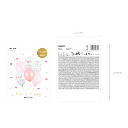 Balony 30 cm, Bride to be, mix (1 op. / 6 szt.)