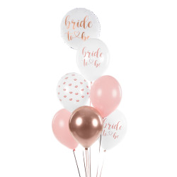Balony 30 cm, Bride to be, mix (1 op. / 6 szt.)