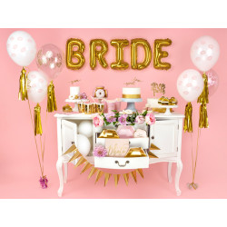 Balony 30cm, Bride to be, Crystal Clear (1 op. / 6 szt.)