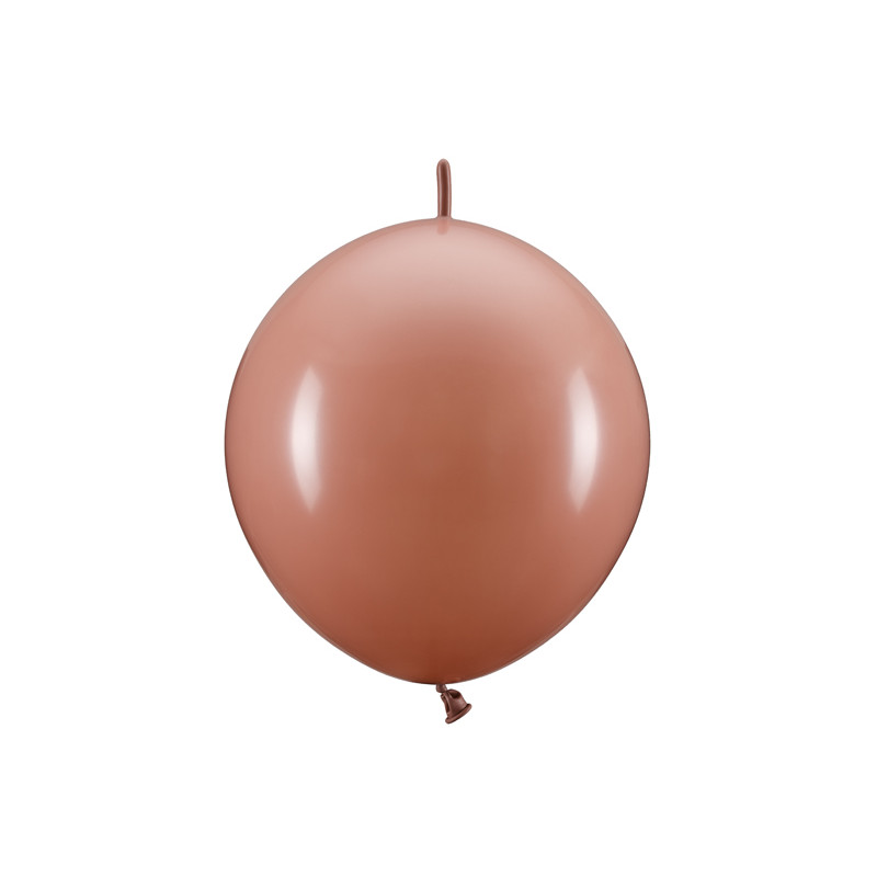 Balony z łącznikiem, 33 cm, brudny róż (1 op. / 20 szt.)
