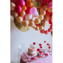 Balony z łącznikiem, 33 cm, jasny różowy (1 op. / 20 szt.)