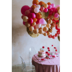 Balony z łącznikiem, 33 cm, jasny różowy (1 op. / 20 szt.)