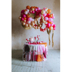 Balony z łącznikiem, 33 cm, jasny różowy (1 op. / 20 szt.)