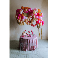Balony z łącznikiem, 33 cm, jasny różowy (1 op. / 20 szt.)