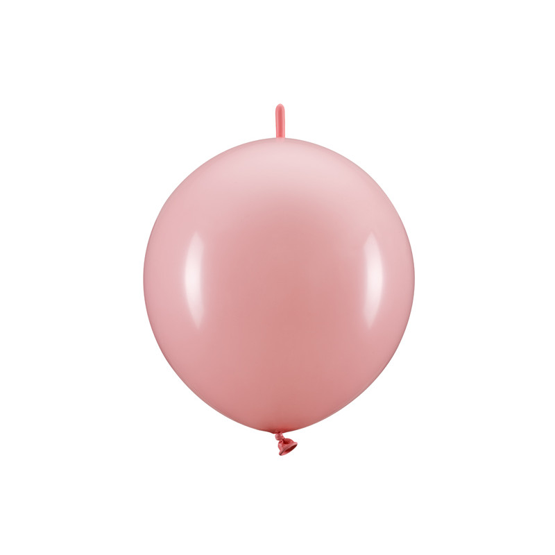 Balony z łącznikiem, 33 cm, jasny różowy (1 op. / 20 szt.)