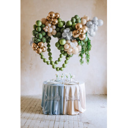 Balony z łącznikiem, 33 cm, oliwkowy (1 op. / 20 szt.)