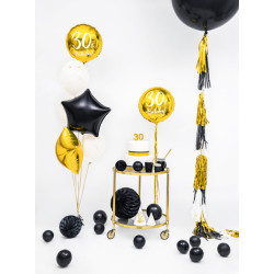 Balon foliowy 30th Birthday, złoty, 45cm