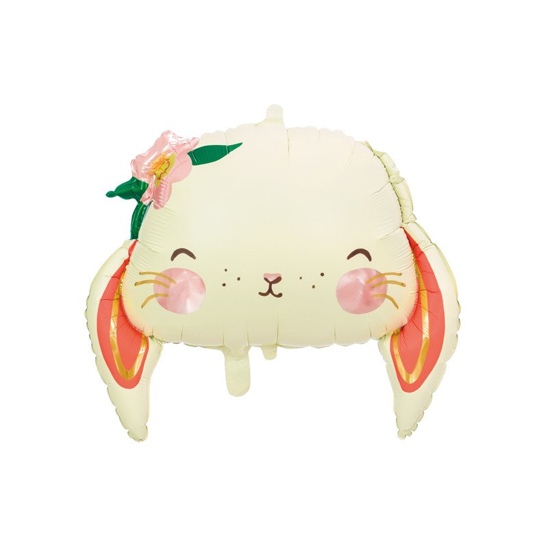 Balon foliowy Królik, 65x55 cm, mix