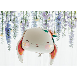 Balon foliowy Królik, 65x55 cm, mix