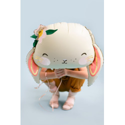 Balon foliowy Królik, 65x55 cm, mix