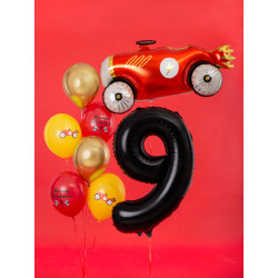 Balon foliowy Cyfra ''9'', 86cm, czarny