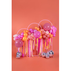 Stojak na tło, łuk midi, brudny róż, 80x180 cm