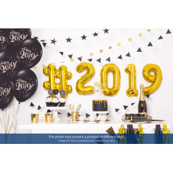 Balon foliowy Cyfra ''5'', 35cm, złoty
