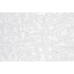 Bieżnik Kwiaty, biały, 26 x 500 cm