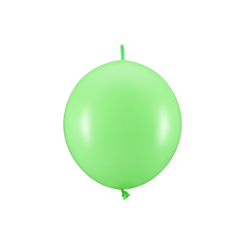 Balony z łącznikiem, 28 cm, Pastel Bright Green (1 op. / 20 szt.)