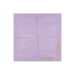 Serwetki Happy Birthday, mix, 33x33 cm (1 op. / 12 szt.)