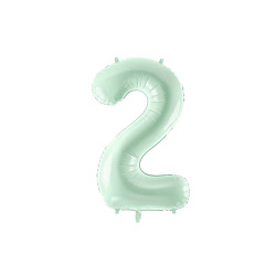 Balon foliowy Cyfra ''2'', 72cm, zieleń
