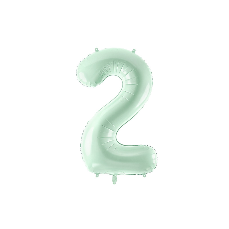 Balon foliowy Cyfra ''2'', 72cm, zieleń