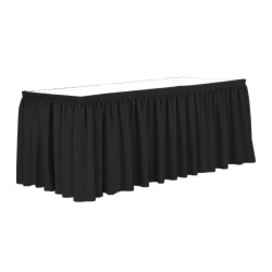 Skirting, Falbana Na Stół, 565cm x 75cm, Czarny / Biały