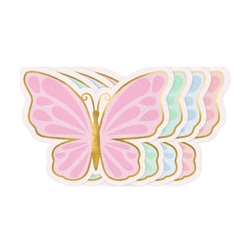 Serwetki Motyl, mix, 16x12 cm (1 op. / 12 szt.)
