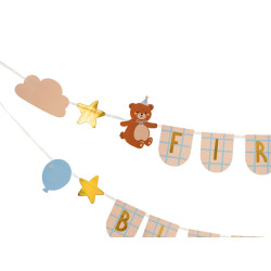 Baner First Birthday z misiami, 2,55 m