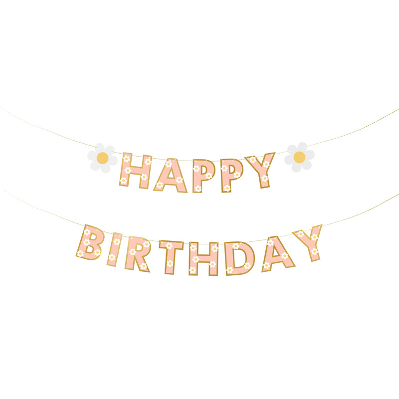 Baner Happy Birthday, mix, 200x14.5 cm