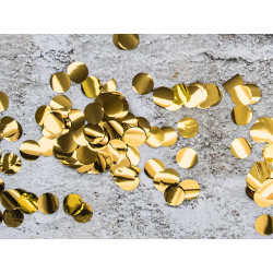 Konfetti Kółka, złoty, 15g