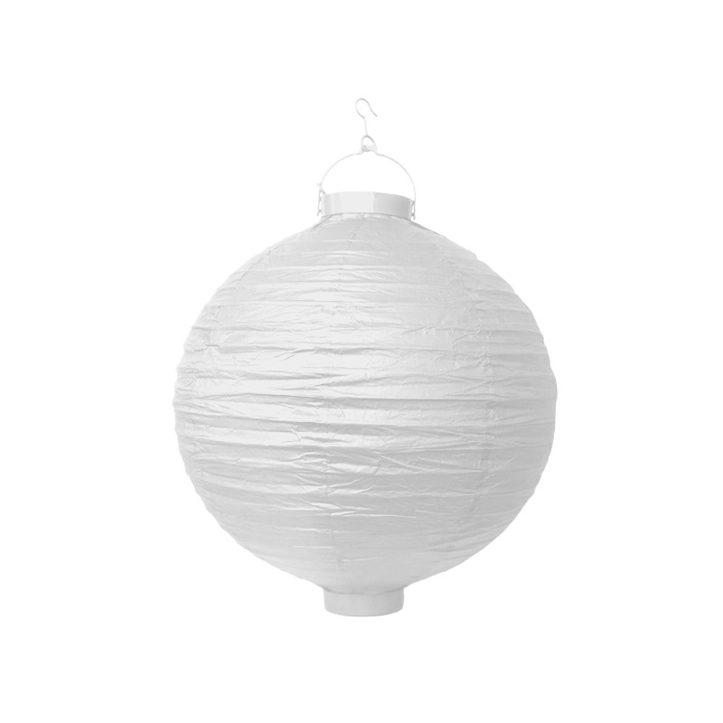 Lampion papierowy, biały, 30cm