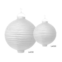 Lampion papierowy, biały, 30cm