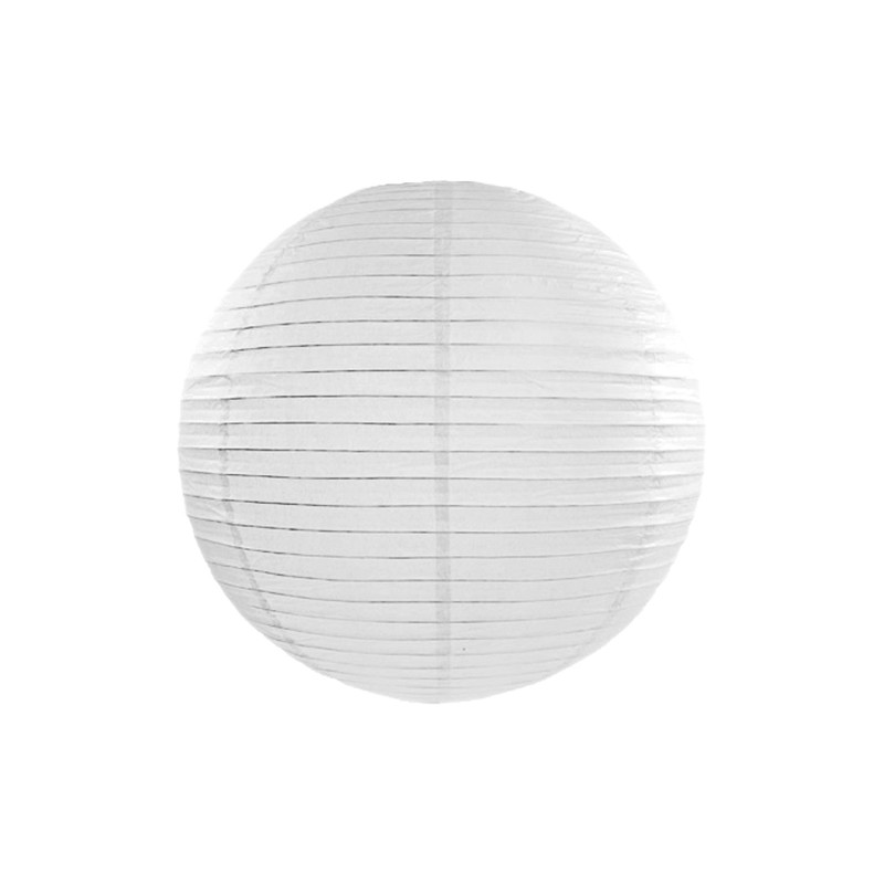 Lampion papierowy, biały, 35cm