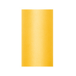 Tiul gładki, żółty, 0,15 x 9m (1 szt. / 9 mb.)