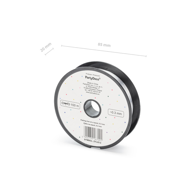 Żyłka na szpuli, 0,3 mm (1 szt. / 100 mb.)