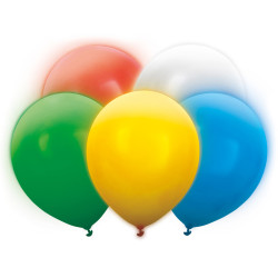 Balony LED 30 cm, mix (1 op. / 5 szt.)