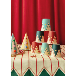 Obrus papierowy Pasy z gwiazdkami, mix, 180 x 120 cm