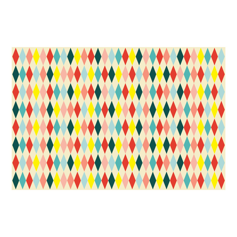 Obrus papierowy Romby, mix, 180 x 120 cm