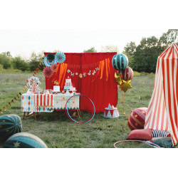 Obrus papierowy Romby, mix, 180 x 120 cm