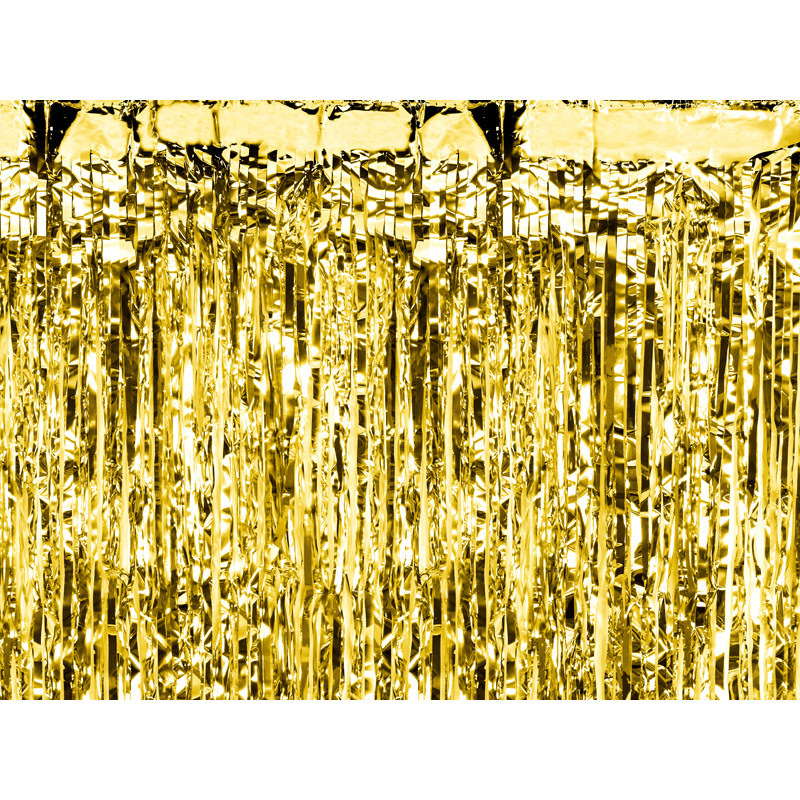 Kurtyna Party, złoty, 100x200cm