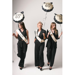 Balon foliowy pastylka Happy ''60'', 47,5x45 cm, mix