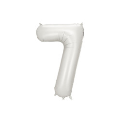 Balon foliowy Cyfra ''7'', 86cm, srebrny